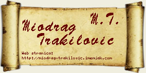 Miodrag Trakilović vizit kartica